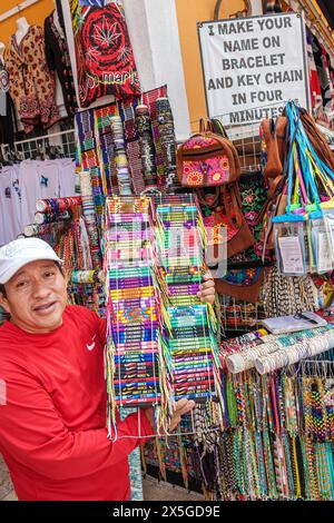 Cozumel Mexique, Port de croisière, San Miguel de Cozumel, navire Norwegian Joy Cruise Line, itinéraire de 7 jours de la mer des Caraïbes, Plaza del sol Mercado de Artesanias, stor Banque D'Images