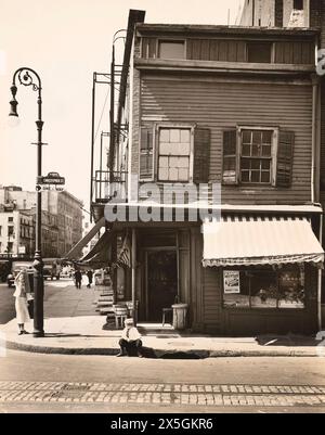 Christopher and Bleeker Streets, New York City, New York, États-Unis, Berenice Abbott, Federal Art Project, 'Changing New York', juin 1938 Banque D'Images