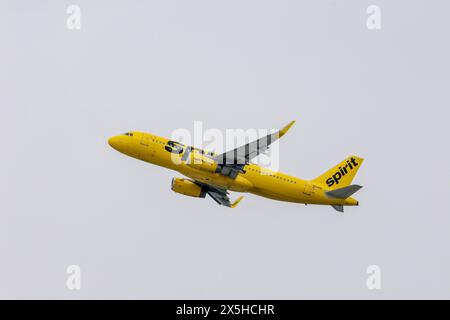 N628NK Spirit Airlines Airbus A320-232 AM Aéroport international de Los Angeles LAX / KLAX Los Angeles, Kalifornien, États-Unis, Vereinigte Staaten von Amerika, 17.02.2024 *** N628NK Spirit Airlines Airbus A320 232 at Los Angeles International Airport LAX KLAX Los Angeles, Californie, États-Unis d'Amérique, 17 02 2024 Banque D'Images