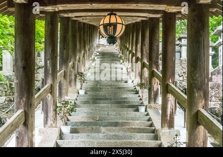 Japon, Nara. Temple Hase-dera Banque D'Images