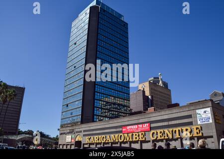 Harare, Zimbabwe, 21 avril 2024 : Centre Karigamombe, vue extérieure de jour. Crédit : Vuk Valcic/Alamy Banque D'Images