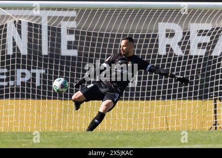 Bruno Brigido lors du match de Liga Portugal entre CF Estrela Amadora et Rio Ave FC à Estadio Jose Gomes, Amadora, Lisbonne, Portugal. (Maciej Rogowsk Banque D'Images