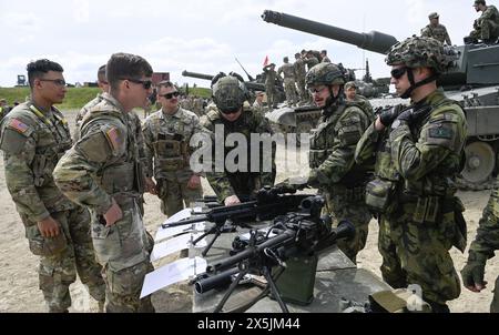 Libava, République tchèque. 10 mai 2024. Réponse immédiate 2024 exercice allié sur le terrain d’entraînement militaire de Libava, région d’Olomouc, République tchèque, le 10 mai 2024. Crédit : Dalibor Gluck/CTK photo/Alamy Live News Banque D'Images