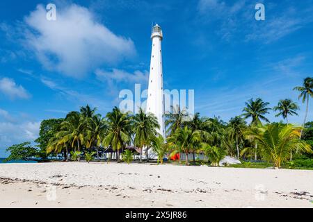 Old Indie Lighthouse, île de Lengkuas, île de Belitung au large de la côte de Sumatra, Indonésie, Asie du Sud-est, Asie Copyright : MichaelxRunkel 1184-10814 Banque D'Images