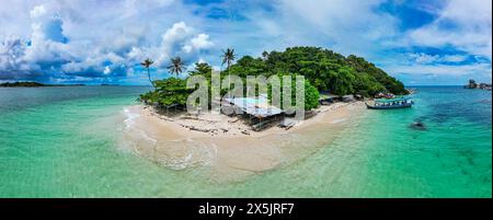 Panorama de Pulau Kelayang, île de Belitung au large de la côte de Sumatra, Indonésie, Asie du Sud-est, Asie Copyright : MichaelxRunkel 1184-10857 Banque D'Images