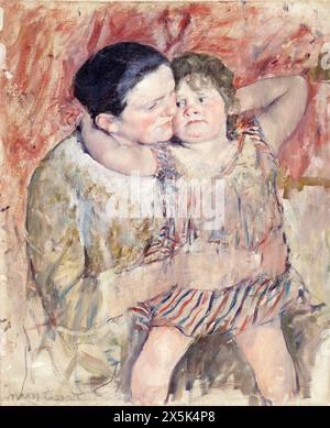 Peinture de l'artiste américaine Mary Cassatt (1844-1926) femme et enfant Banque D'Images