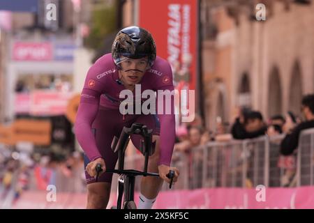 Italia. 10 mai 2024. Milan Jonathan (Team Lidl - Treck) lors de l'étape 7 du Giro d'Italia de Foligno à Pérouse (ITT), 10 mai 2024 Italie. (Photo de Massimo Paolone/Lapresse) crédit : LaPresse/Alamy Live News Banque D'Images