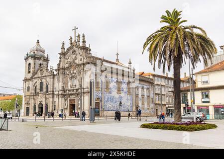 Portugal, Porto. Le baroque Igreja do Carmo, église de la chanson, à Porto. Banque D'Images