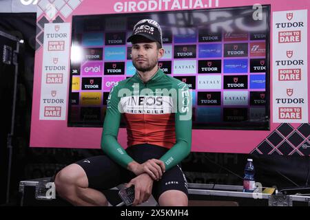 Pérouse, Italie. 10 mai 2024. Ganna Filippo (Team Ineos Grenadiers) lors de l'étape 7 du Giro d'Italia de Foligno à Pérouse (ITT), 10 mai 2024 Italie. (Photo de Massimo Paolone/Lapresse) crédit : LaPresse/Alamy Live News Banque D'Images