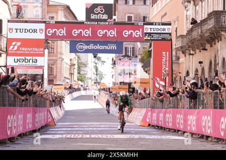 Pérouse, Italie. 10 mai 2024. Ganna Filippo (Team Ineos Grenadiers) lors de l'étape 7 du Giro d'Italia de Foligno à Pérouse (ITT), 10 mai 2024 Italie. (Photo de Massimo Paolone/Lapresse) crédit : LaPresse/Alamy Live News Banque D'Images