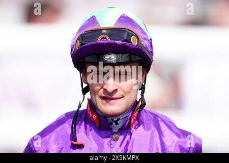 Jockey Callum Rodriguez lors du Boodles May Festival Chester Cup Day à Chester Racecourse. Date de la photo : vendredi 10 mai 2024. Banque D'Images