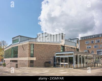 Lady Mitchell Hall, Université de Cambridge, Sidgwick site, Angleterre. Banque D'Images