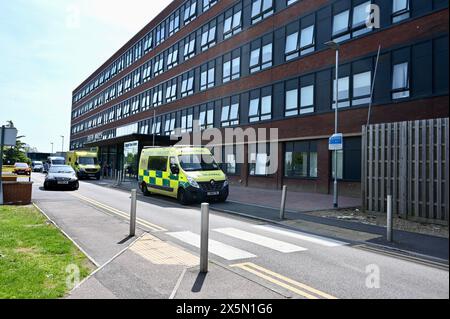 Ambulance, Queen Mary's Hospital, Sidcup, Kent, Royaume-Uni Banque D'Images