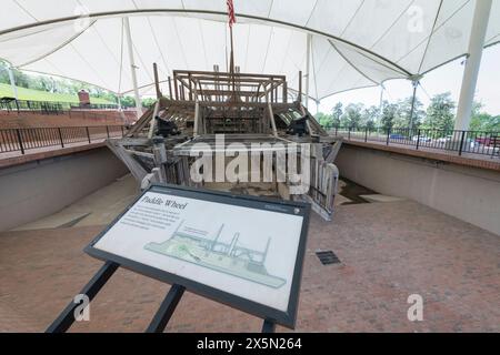 Canonnière cuirassée USS Cairo. Parc militaire national de Vicksburg, Mississippi. Banque D'Images