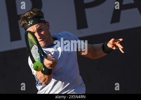 Rome, Italie. 10 mai 2024. Casper Ruud lors du match contre Miomir Kecmanovic au tournoi de tennis Internazionali BNL d'Italia 2024 au Foro Italico à Rome, Italie, le 10 mai 2024. Crédit : Insidefoto di andrea staccioli/Alamy Live News Banque D'Images