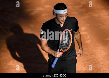 Rome, Italie. 10 mai 2024. Taylor Fritz lors du match contre Fabio Fognini au tournoi de tennis Internazionali BNL d'Italia 2024 au Foro Italico à Rome, Italie, le 10 mai 2024. Crédit : Insidefoto di andrea staccioli/Alamy Live News Banque D'Images