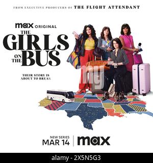 Les filles sur le bus affiche Carla Gugino, Melissa Benoist, Natasha Behnam & Christina Elmore Banque D'Images