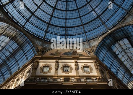 Galleria Vittorio Emanuele II, galerie marchande couverte, Quadrilatero della Moda Centro Storico district Milan, Italie Banque D'Images