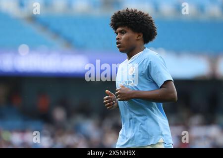 Jaden Heskey (Manchester City U18) lors de la finale de la FA Youth entre Manchester City et Leeds United au stade Etihad, Manchester, vendredi 10 mai 2024. (Photo : Pat Scaasi | mi News) crédit : MI News & Sport /Alamy Live News Banque D'Images