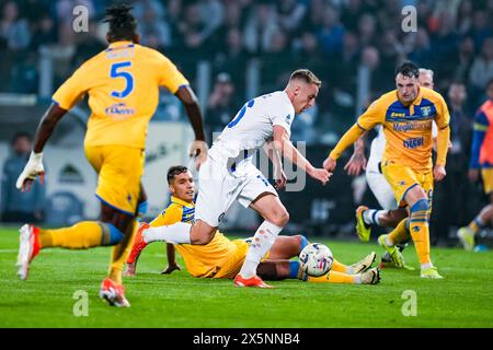 Frosinone, Italie. 10 mai 2024. Davide Frattesi du FC Internazionale lors du match de Serie A TIM entre Frosinone Calcio et FC Internazionale au Stadio Benito Stirpe le 10 mai 2024 à Frosinone, Italie. Crédit : Giuseppe Maffia/Alamy Live News Banque D'Images