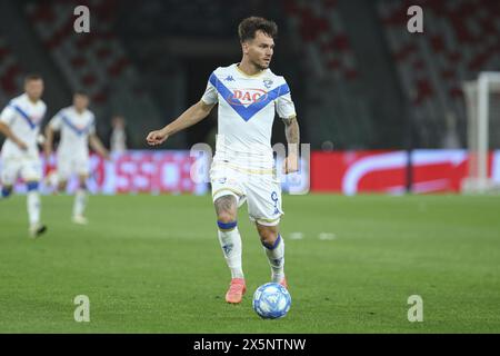 Bari, Italie. 10 mai 2024. Flavio Bianchi (Brescia Calcio) en action lors de la SSC Bari vs Brescia Calcio, match de football italien Serie B à Bari, Italie, 10 mai 2024 crédit : Agence photo indépendante/Alamy Live News Banque D'Images