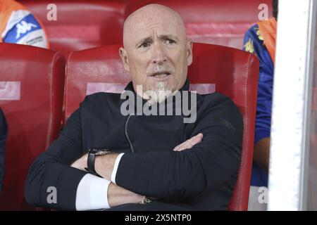 Bari, Italie. 10 mai 2024. Rolando Maran (Brescia Calcio) pendant SSC Bari vs Brescia Calcio, match de football italien Serie B à Bari, Italie, 10 mai 2024 crédit : Agence photo indépendante/Alamy Live News Banque D'Images