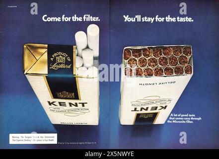 Vintage 'Playboy' magazine avril 1975 annonce, États-Unis Banque D'Images