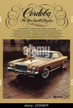 Vintage 'Playboy' magazine avril 1975 annonce, États-Unis Banque D'Images