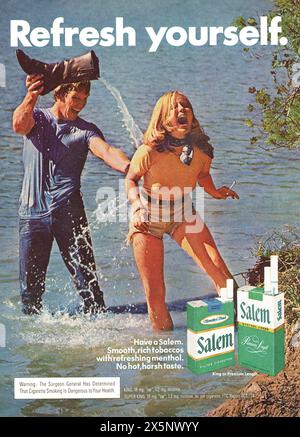 Vintage 'Playboy' magazine avril 1975 annonce, États-Unis Banque D'Images