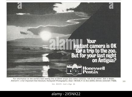 Vintage 'Playboy' magazine avril 1975 annonce, États-Unis Banque D'Images