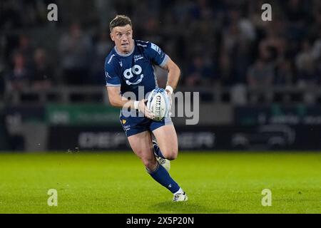 Eccles, Royaume-Uni. 10 mai 2024. Soldes Sharks Fly-Half George Ford fait une pause lors de la Gallagher Premiership match Sale Sharks vs Leicester Tigers au Salford Community Stadium, Eccles, Royaume-Uni, 10 mai 2024 (photo par Steve Flynn/News images) à Eccles, Royaume-Uni le 5/10/2024. (Photo par Steve Flynn/News images/SIPA USA) crédit : SIPA USA/Alamy Live News Banque D'Images