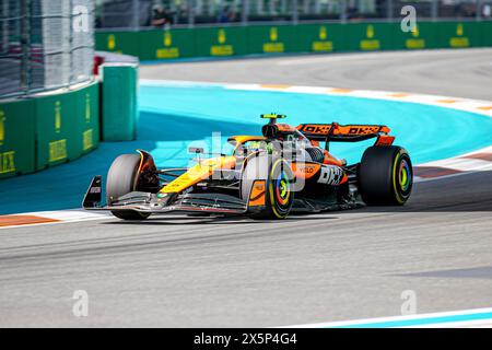 4 Lando Norris (GBR) McLaren MCL38 - Mercedes pendant la FORMULE 1 CRYPTO. COM MIAMI GRAND PRIX, Miami International Autodrome, Miami, FL, États-Unis Banque D'Images