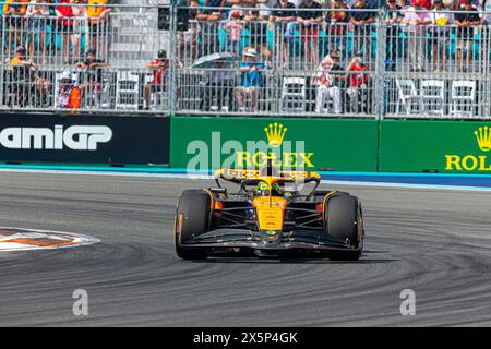 4 Lando Norris (GBR) McLaren MCL38 - Mercedes pendant la FORMULE 1 CRYPTO. COM MIAMI GRAND PRIX, Miami International Autodrome, Miami, FL, États-Unis Banque D'Images