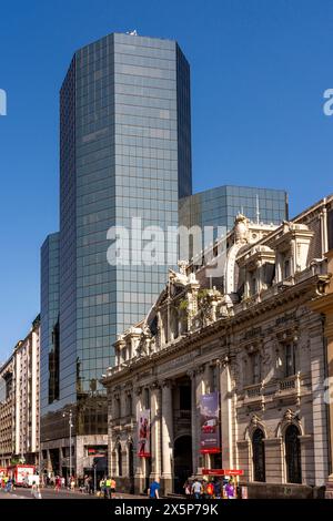 Le Correo Central Building (poste centrale historique), Plaza de Armas, Santiago, Chili. Banque D'Images