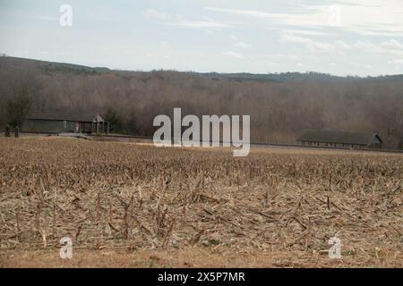 Gare désutilisée dans la campagne de Virginie, États-Unis Banque D'Images