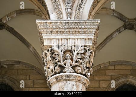 Extérieur du Musée historique culturel de Dubrovnik, Croatie Banque D'Images