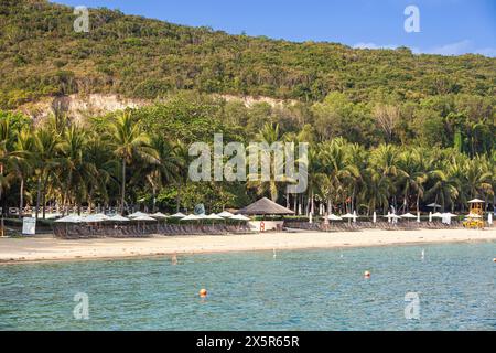 Plage sur l'île Hon Tam, Nha Trang, province Khan Hoa, Vietnam, Vietnam Banque D'Images