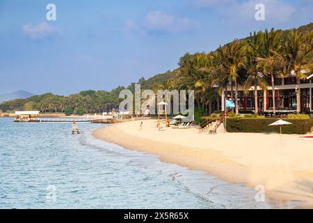 Plage sur l'île Hon Tam, Nha Trang, province Khan Hoa, Vietnam, Vietnam Banque D'Images