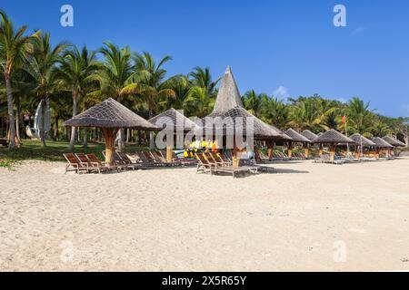 Plage sur l'île Hon Tam, Nha Trang, province Khan Hoa, Vietnam, Vietnam Banque D'Images