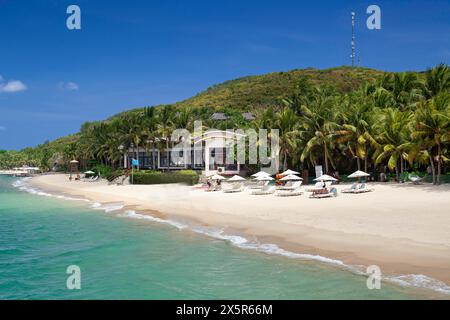 Plage sur l'île Hon Tam, Nha Trang, province Khan Hoa, Vietnam, Vietnam Banque D'Images