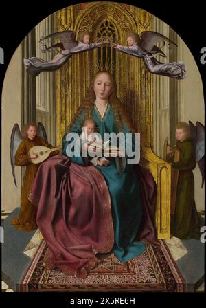 La Vierge et l'enfant intronisé, avec quatre anges (1513) huile sur panneau, 62,2 × 43,2 cm National Gallery, Londres Quinten Metsys Banque D'Images