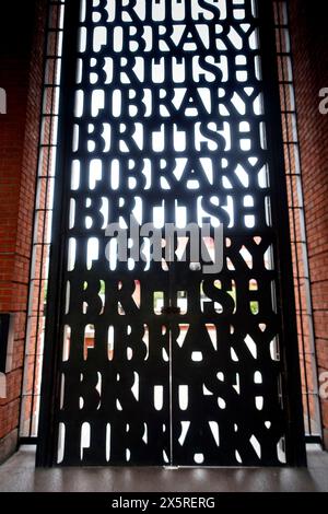 Bibliothèque britannique Euston Road, Londres Banque D'Images