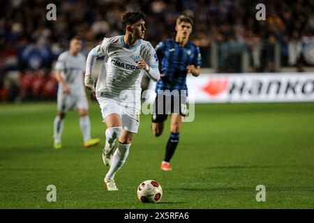 Bergame, Italie, 09 mai 2024. Leonardo Balerdi lors du match entre Atalanta et l'Olympique Marseille pour la demi-finale de l'UEFA Europa League à Gewiss Banque D'Images