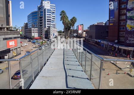 Harare, Zimbabwe, 21 avril 2024 : centre-ville de Harare, vue de jour. Crédit : Vuk Valcic/Alamy Banque D'Images