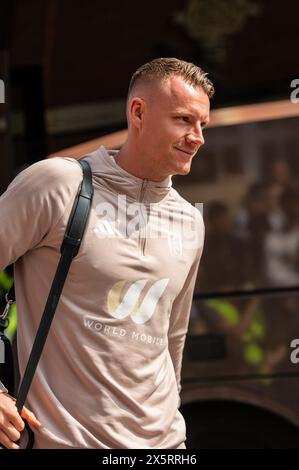 Bernd Leno de Fulham arrive devant le match de premier League entre Fulham et Manchester City à Craven Cottage, Londres, Angleterre, le 11 mai 2024. Photo de Grant Winter. Utilisation éditoriale uniquement, licence requise pour une utilisation commerciale. Aucune utilisation dans les Paris, les jeux ou les publications d'un club/ligue/joueur. Crédit : UK Sports pics Ltd/Alamy Live News Banque D'Images