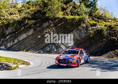 3ème tour du Championnat de, France. , . Des Rallyes 2024, du 10 au 11 mai à Antibes, France - photo Bastien Roux/DPPI crédit : DPPI Media/Alamy Live News Banque D'Images