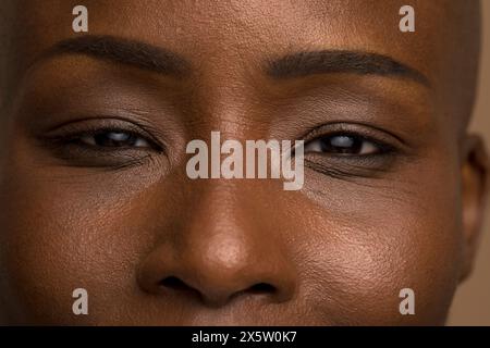 Gros plan du visage des femmes Banque D'Images