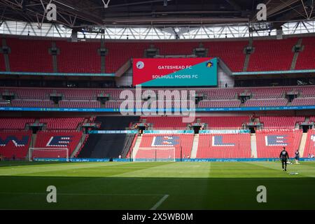 Londres, Royaume-Uni. 11 mai 2024. Vue générale du stade de Wembley avant la finale du trophée Gateshead FC vs Solihull Moors FC FA au stade de Wembley, Londres, Angleterre, Royaume-Uni le 11 mai 2024 Credit : Every second Media/Alamy Live News Banque D'Images