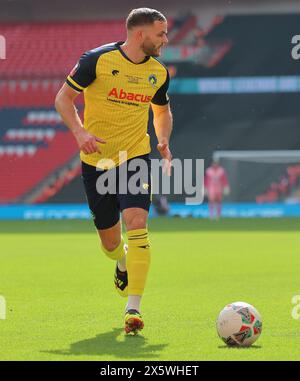 Londres, Royaume-Uni. 11 mai 2024. Wembley, Angleterre, 11 mai 2024 : Jamey Osborne (4 Solihull Moors) en action lors de la finale du Trophée Isuzu FA entre Gateshead et Solihull Moors au stade de Wembley (Promediapix/SPP) crédit : SPP Sport Press photo. /Alamy Live News Banque D'Images