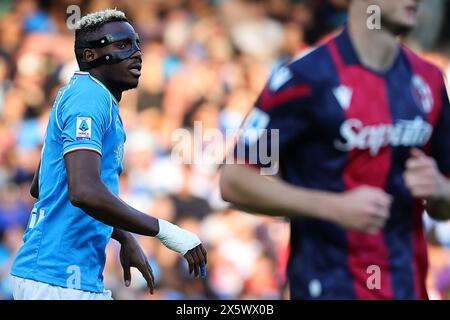 Naples, Italie. 11 mai 2024. Victor Osimhen de la SSC Napoli lors du match de Serie A entre la SSC Napoli et le Bologna FC au stade Diego Armando Maradona à Naples (Italie), le 11 mai 2024. Crédit : Insidefoto di andrea staccioli/Alamy Live News Banque D'Images